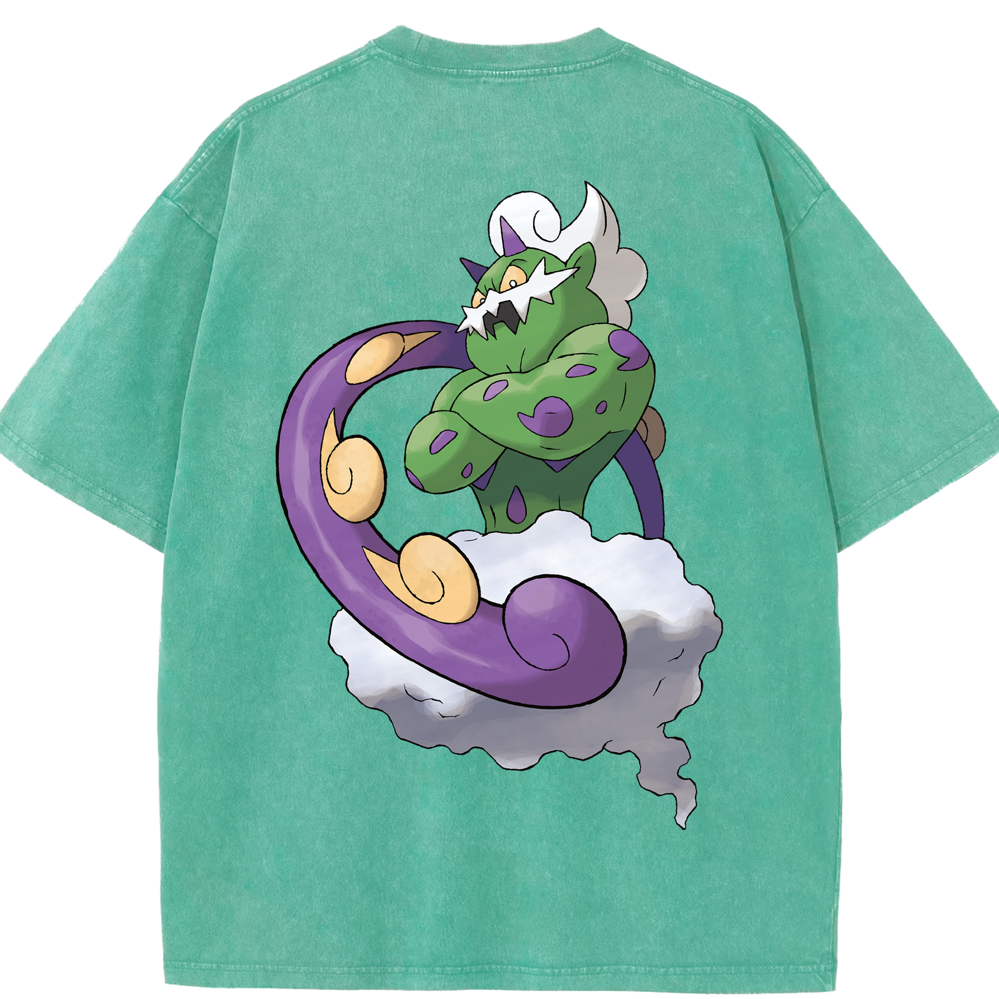 （画像用） ポケットモンスター Pokémon 綿100% ヴィンテージ風 半袖Tシャツ（背面プリント）